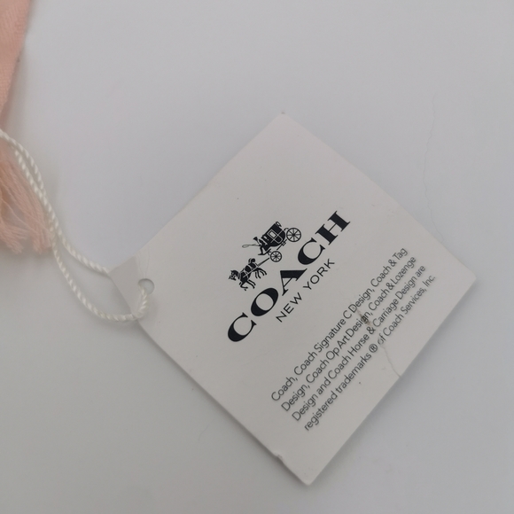 NWT Coach Blush 2 Signature C Long Neck Wrap Scarf #F37836 - Picture 6 of 8